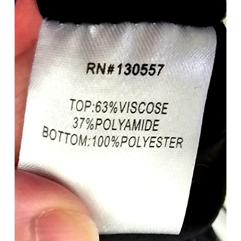 Portrait Courtside Dress Black Long Sleeve Button Detail M - Picture 8 of 11